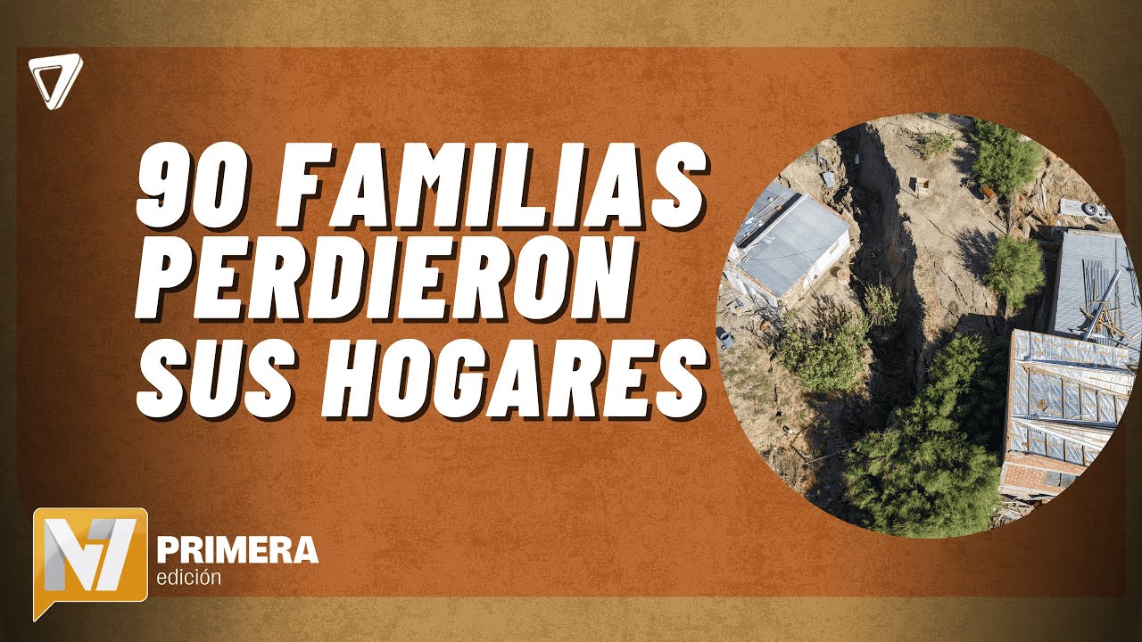 Un DESLIZAMIENTO de TIERRA en Comodoro Rivadavia dejó 90 familias EVACUADAS