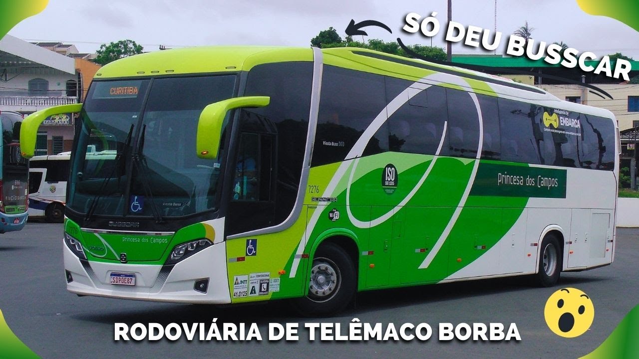 Um Show de ÔNIBUS na Rodoviária de Telêmaco Borba