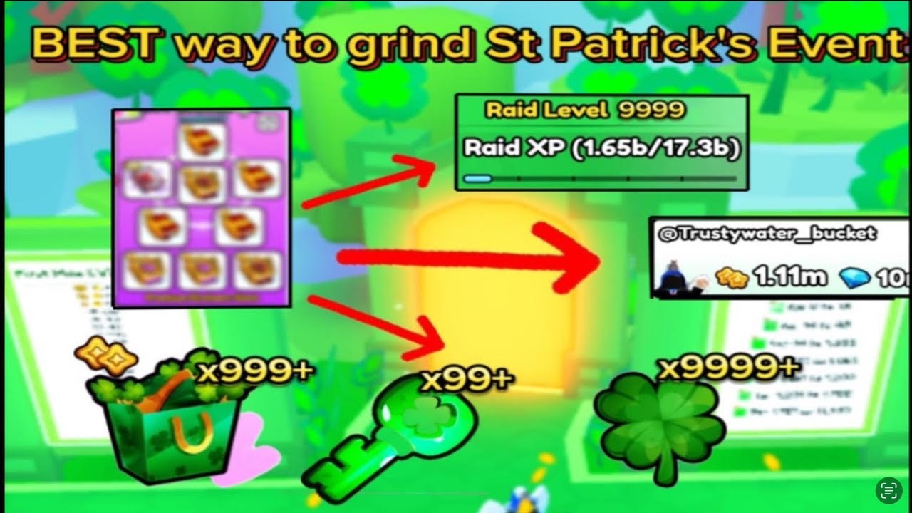 🍀 *BEST* WAY TO GRIND ST PATRICKS EVENT IN PET SIMULATOR 99 🤑