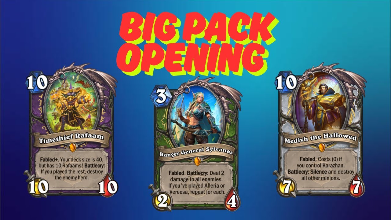 CRAZY BIG Pack Opening from Across the Timeways | Hearthstone