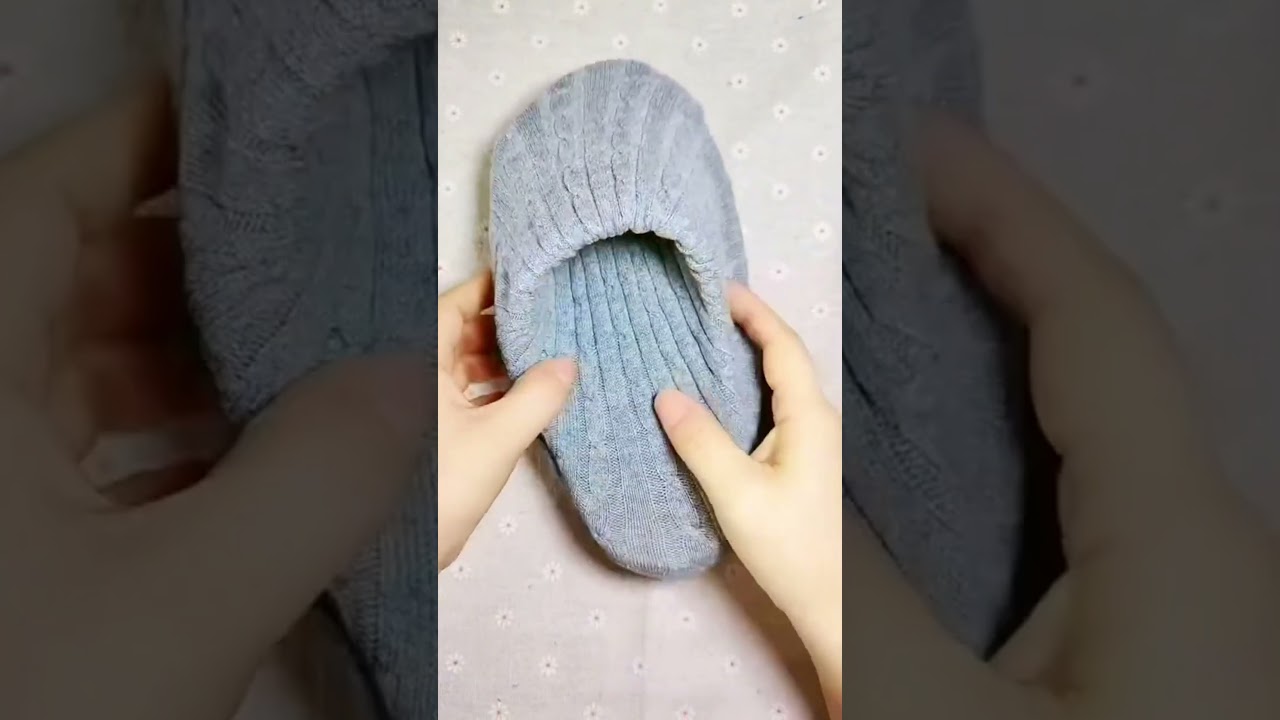 New winter slipper socks hacks ❤️🥶 #tips #hacks #handmade #diycrafts #diy #art
