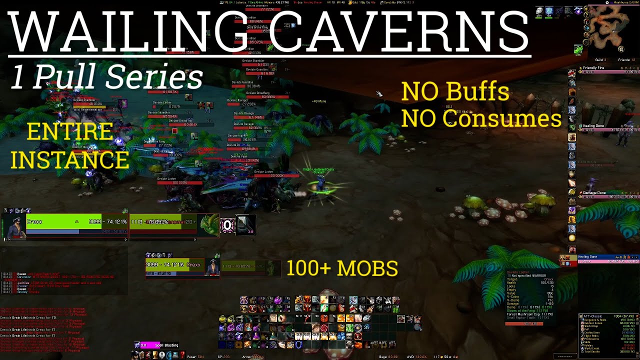 Paladin AoE / One-Pulling Classic / Wailing Caverns / 100+ Mobs / JUST GEAR / Classic WoW