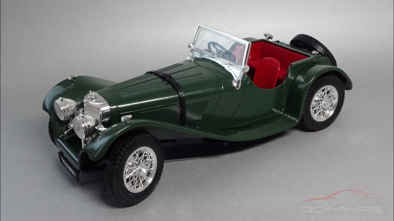 Классика 80-х: Jaguar SS 100 1937 || Bburago Diamond Collection - Made In Italy || Масштабные модели