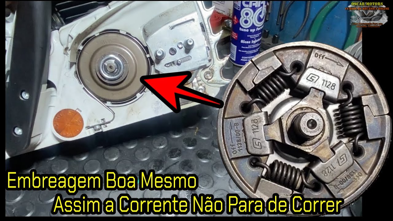 Motosserra a Embreagem Esta Boa Mas a Corrente Não Para de Correr, Porque?