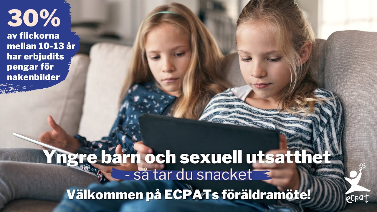 Digitalt föräldramöte: Yngre barn och sexuell utsatthet - så tar du snacket