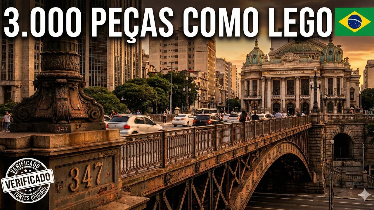3.000 Peças da Alemanha Montadas Como LEGO - Viaduto SP 1892