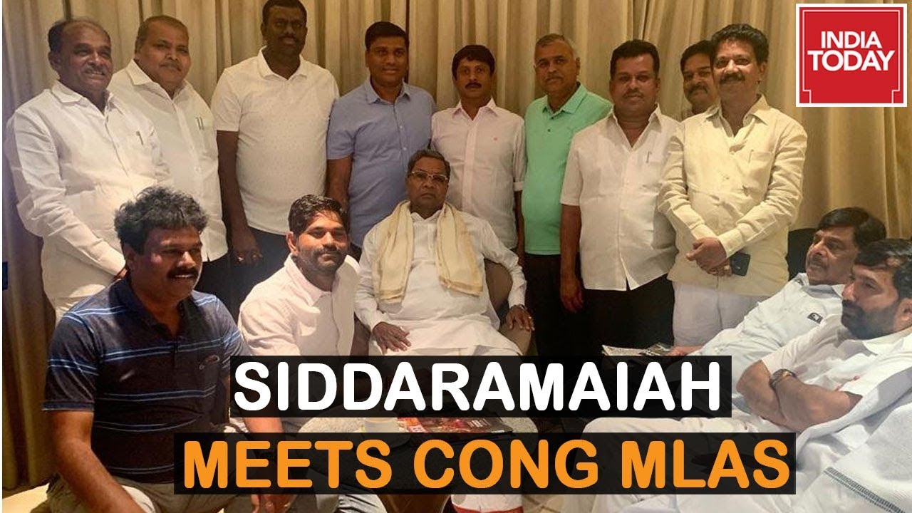 Siddaramaiah Meets Congress MLAs In Bengaluru