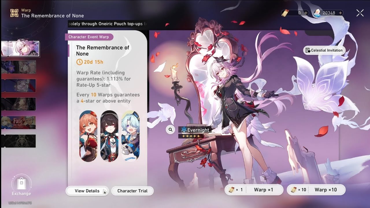 Honkai Star Rail - Lucky Evernight pulls + LC