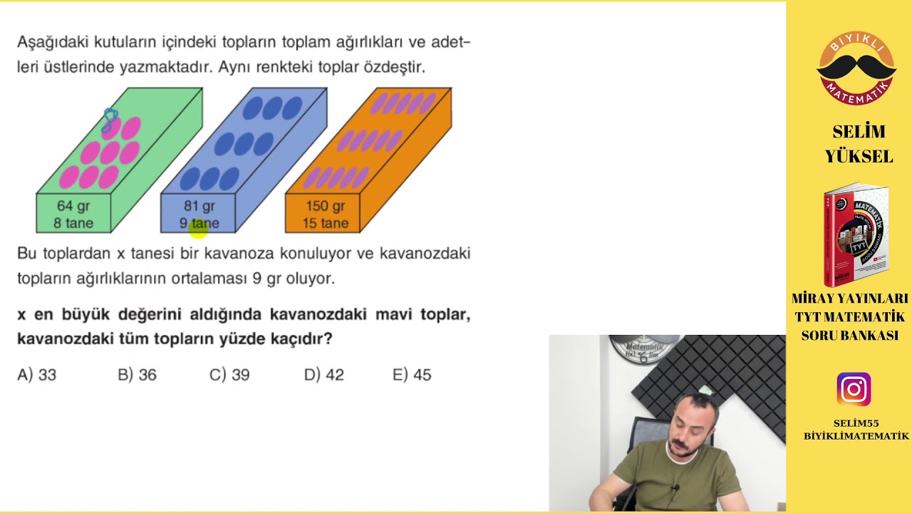 Sıra Yeni Nesilde Oran-Orantı Test 4 Miray Yayınları TYT Soru Bankası