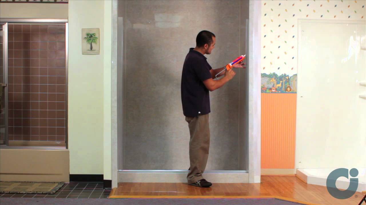 Frameless Shower Door Install - Inline Panel / Configuration | Illusion by Coastal