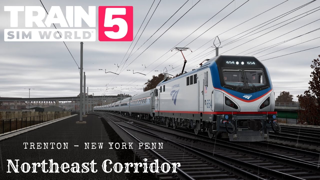 High Speed Action: Amtrak ACS-64 Trenton to New York Penn | Train Sim World 5