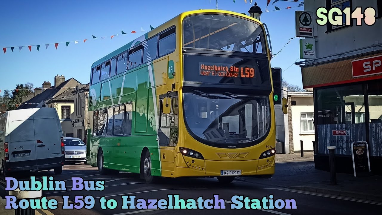 Dublin Bus | Route L59 (River Forest to Hazelhatch Stn) | Full Route Visual | SG148 (152-D-20469)