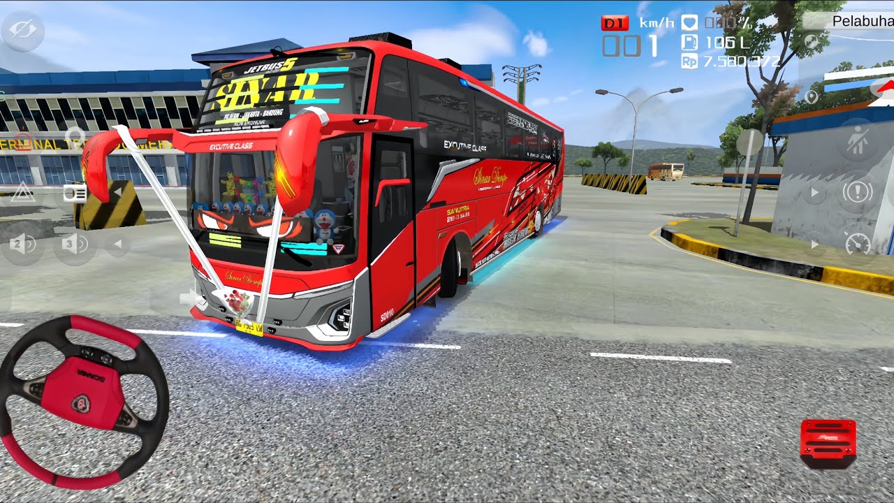 Bus SINAR DEMPO Angkut Penumpang Naik Kapal Ferry Dari Merak | Bus Simulator Indonesia