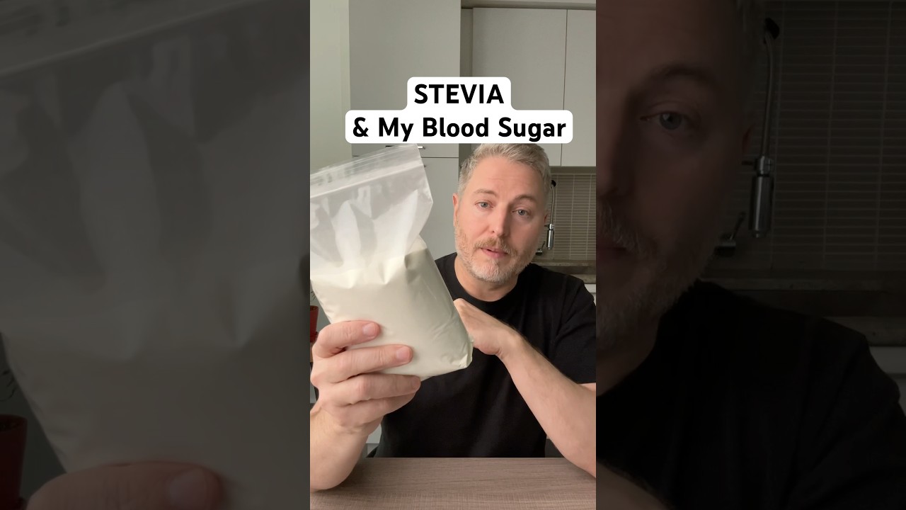 Stevia sweetener and my blood sugar. #bloodsugar #glucose #insulinresistant1 #stevia￼
