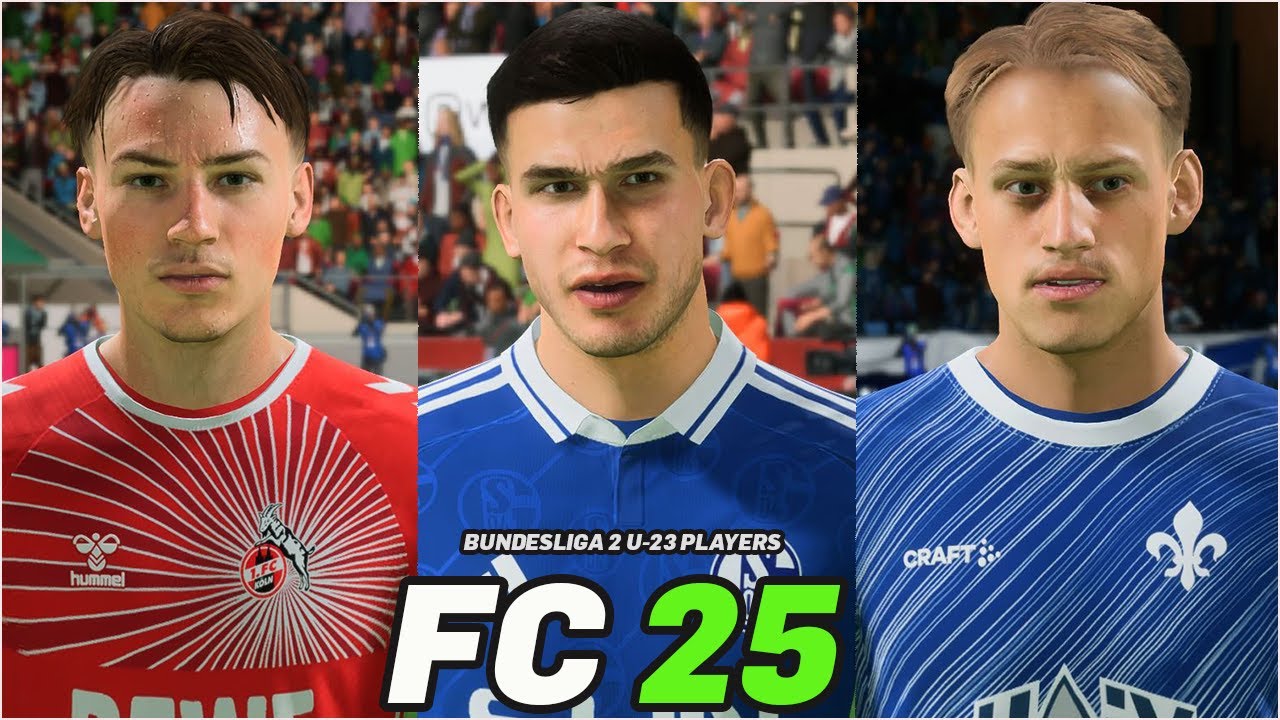 FC 25 | BUNDESLIGA 2 U-23 PLAYERS WITH REAL FACES