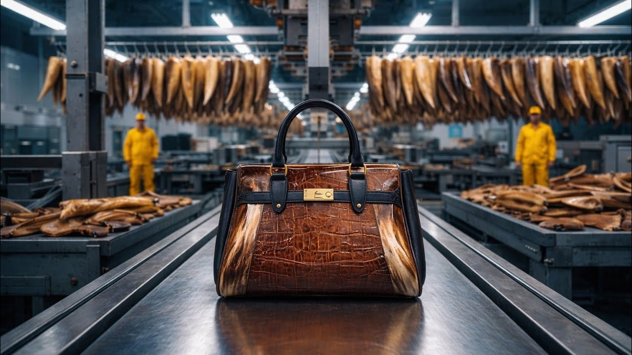 Inside the Recycling Factory &ndash; Full Process How Luxury Horn Leather Goods Are Made