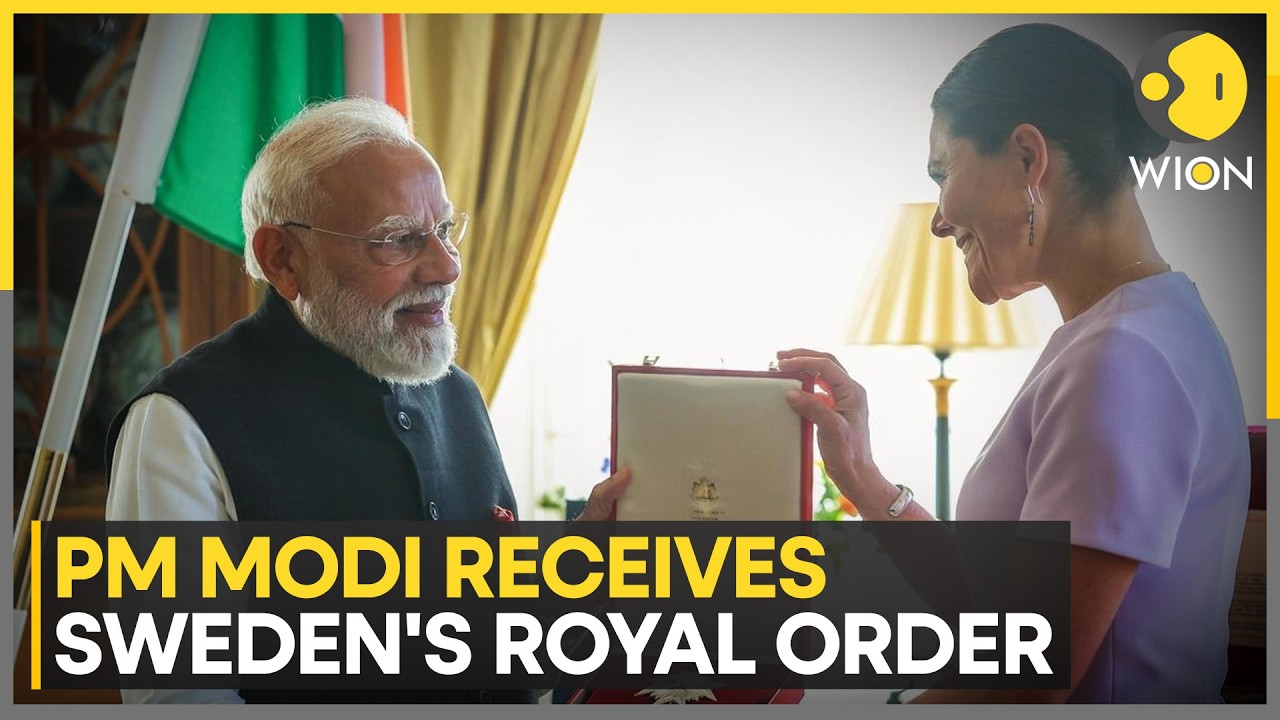 Sweden's Royal Order Of 'Polar Star' Honor For PM Modi | WION Freeze Frame