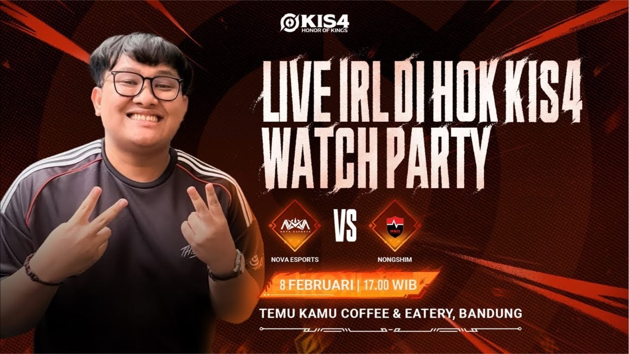NOVA ESPORTS VS NONGSHIM REDFORCE | WATCH PARTY KIS4 BANDUNG | GRAND FINAL