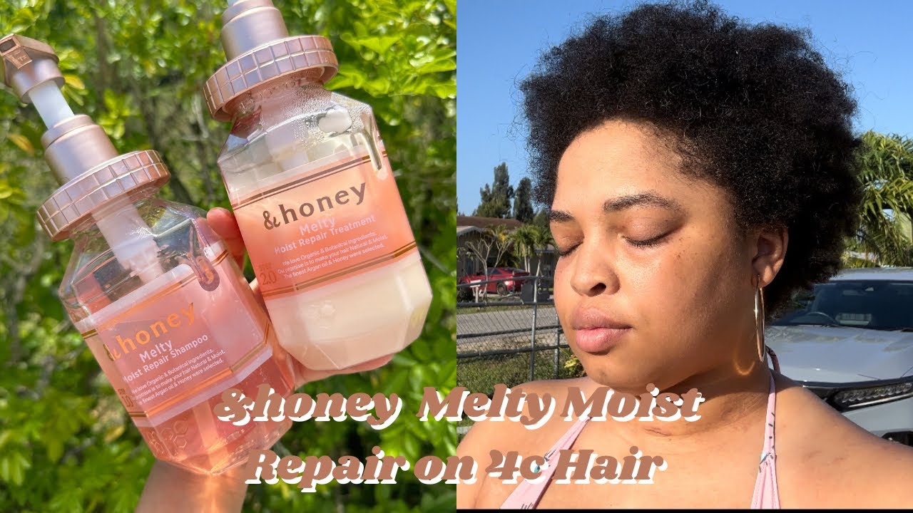 &honey Melty Moist Repair on 4c Hair