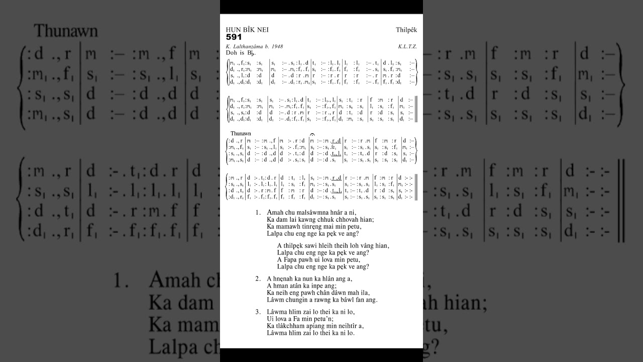 Amah chu malsawmna hnar a ni. KHB 591 - Music track_