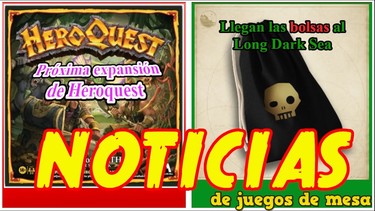 NOTICIAS JUEGOS DE MESA JUNGLES of DELTHRAK Heroquest y Long Dark Sea #lacupula #juegosdemesa