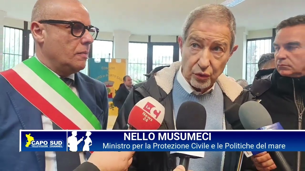 ll Ministro  per la Protezione Civile e le Politiche del mare Nello Musumeci  a Melito  (intervista)