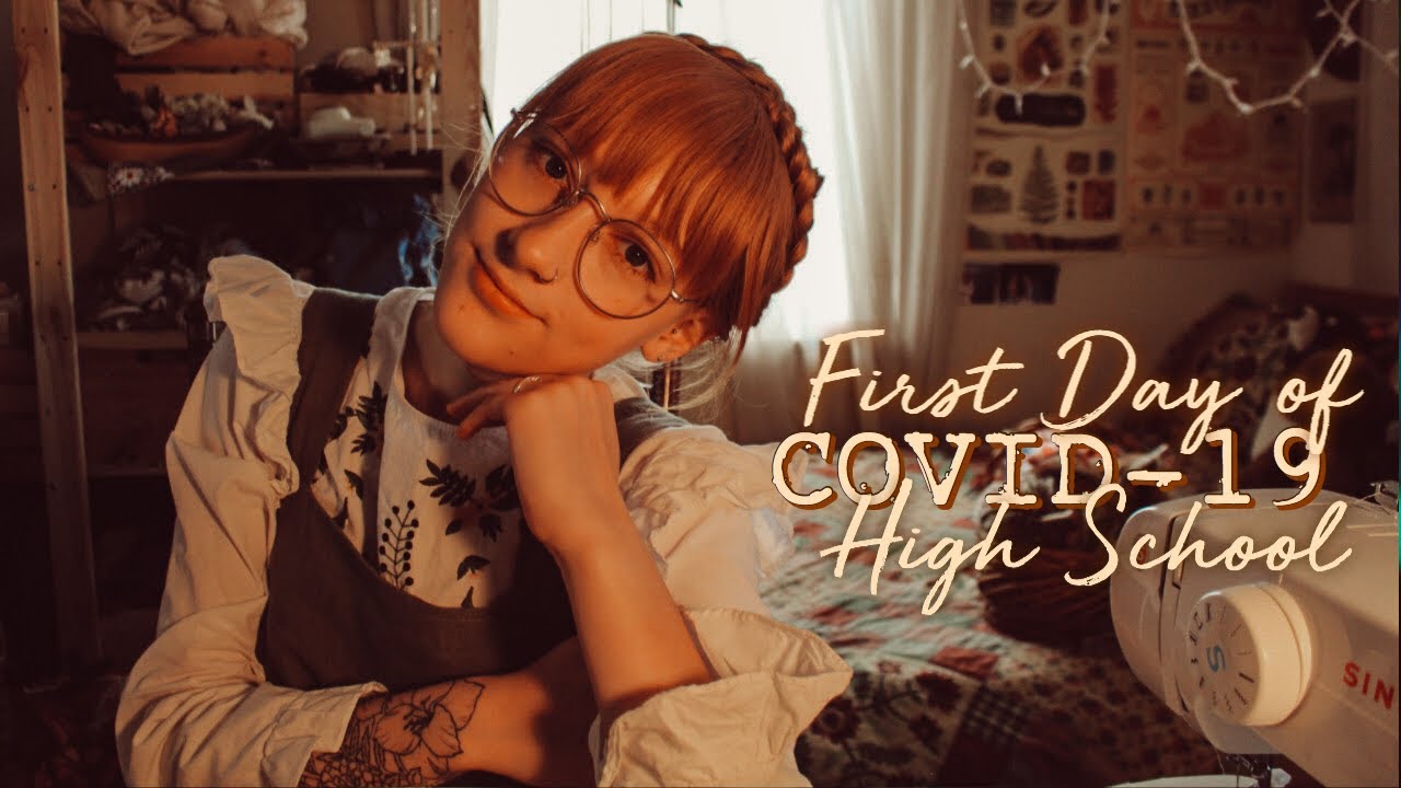 FIRST DAY OF QUARANTINE SCHOOL~senior year (vlog)