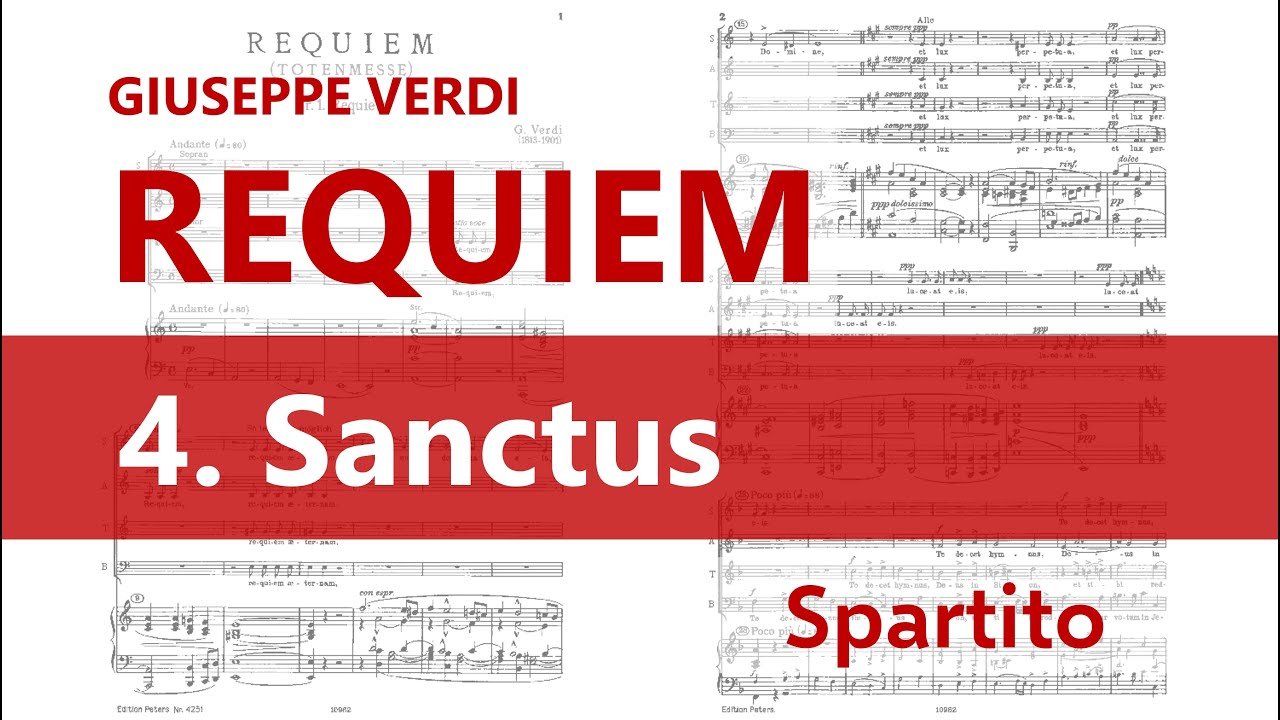 Verdi - Requiem: 4. Sanctus (spartito)