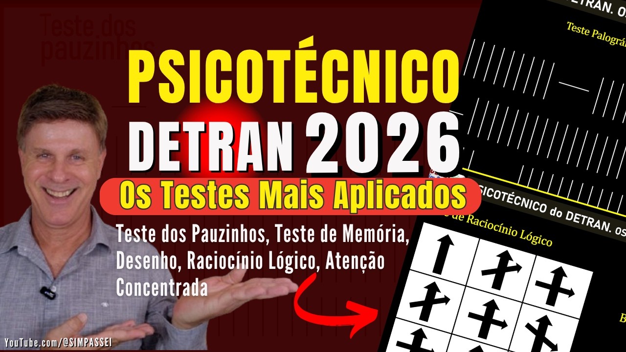 Exame psicotécnico DETRAN 2025, teste psicotécnico DETRAN 2025, Psicotécnico DETRAN 2025, Psicoteste