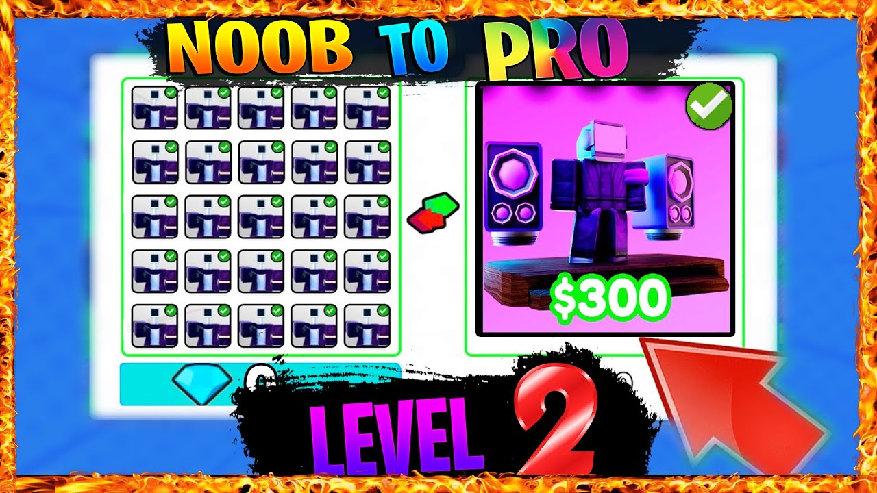 LVL 2 Nasıl Robux Kullanmadan Pro Olunur? Noob To Pro Serimiz 🚽 Roblox Skibidi Toilet Tower Defense