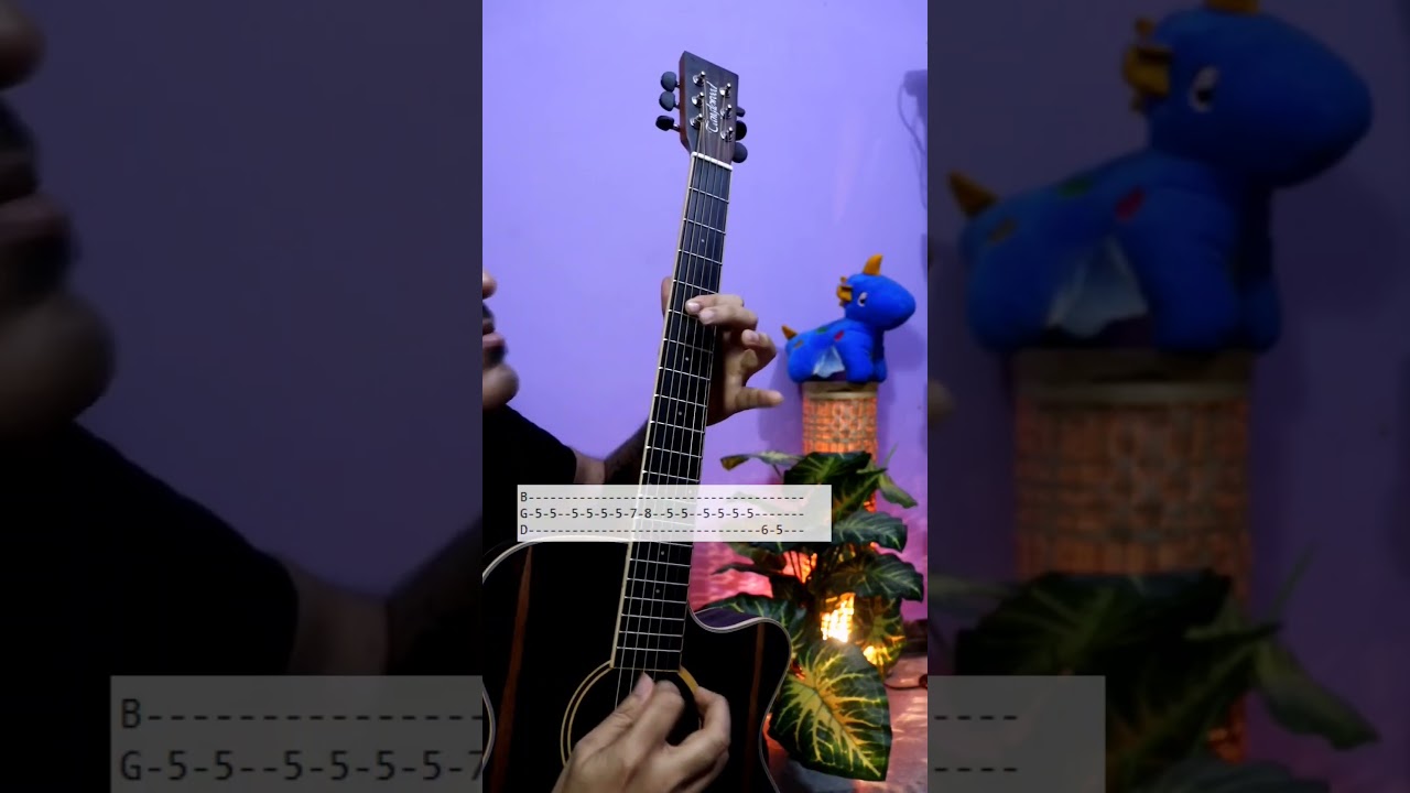 Bhool Bhulaiyaa Guitar Intro - Super Easy Tabs #music #guitar