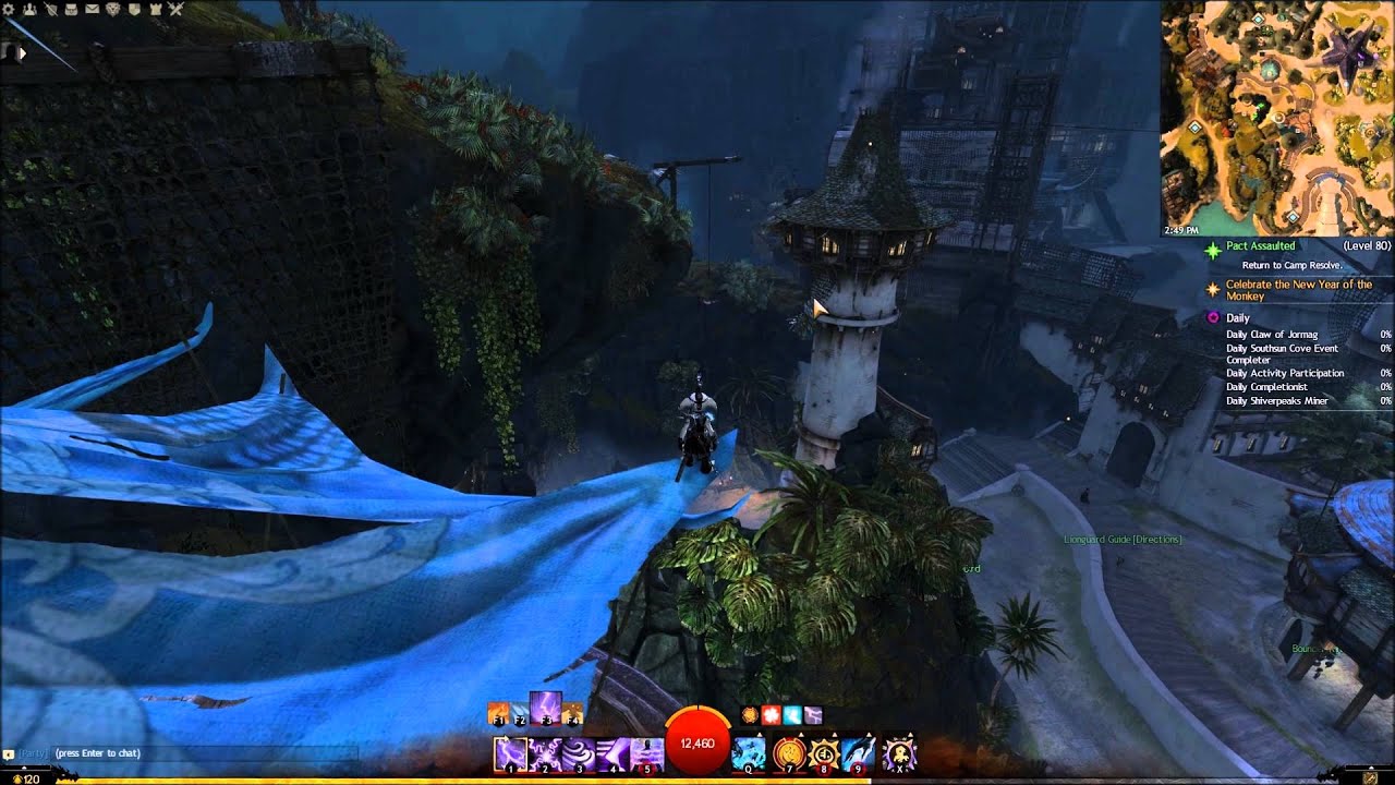 Skipping Lions Arch Jumping Puzzle 