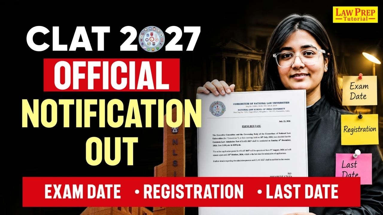 CLAT 2027 Official Guide | CLAT 2027 Syllabus & Exam Pattern Officially Confirmed ✅