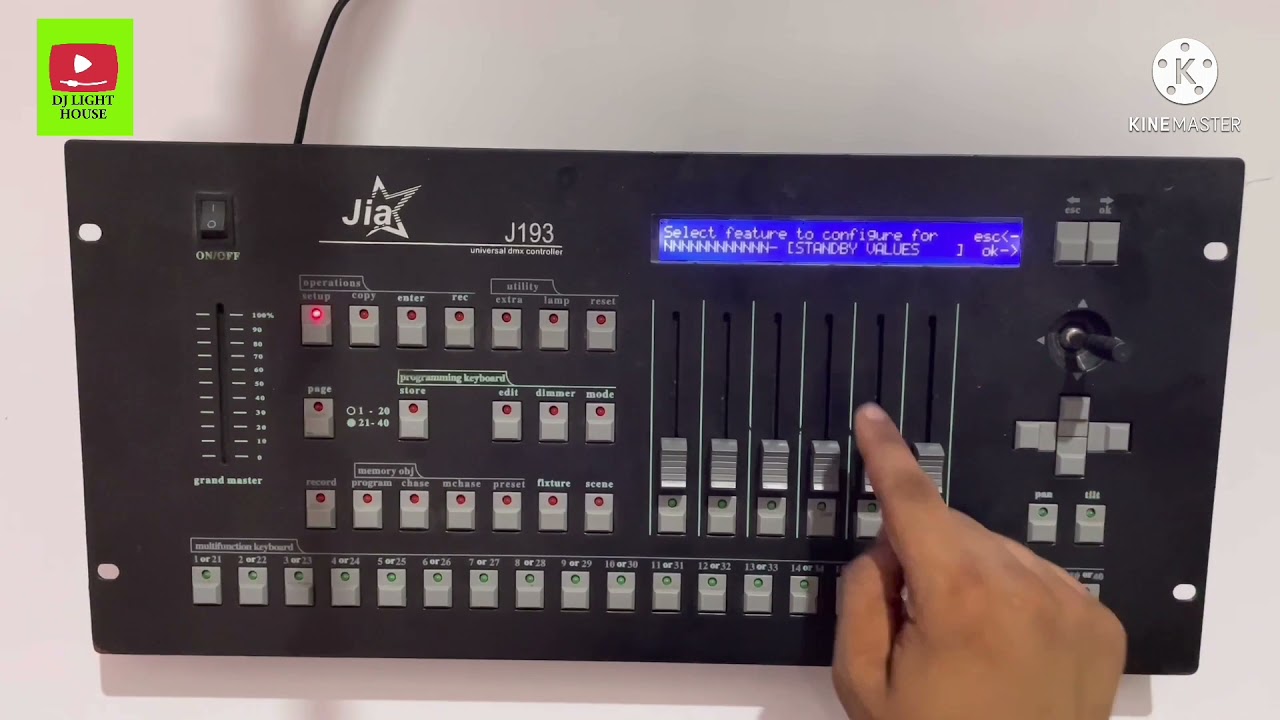 How to upload dj light file in pilot 2000