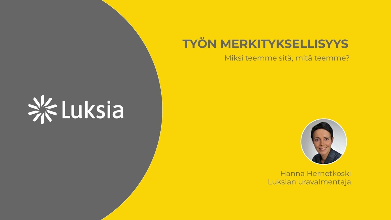 Uracast | Työn merkityksellisyys