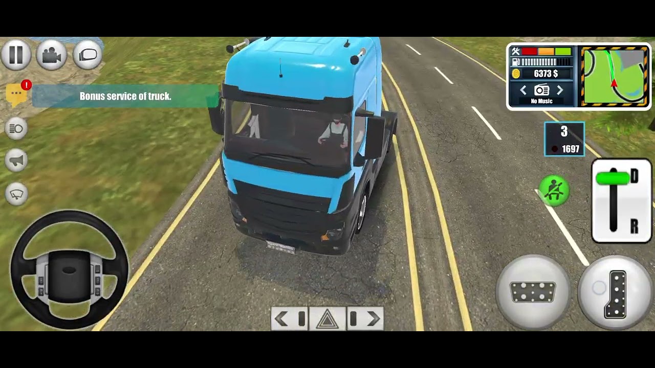 Track drive in having rain 🌧️ game 🎮
