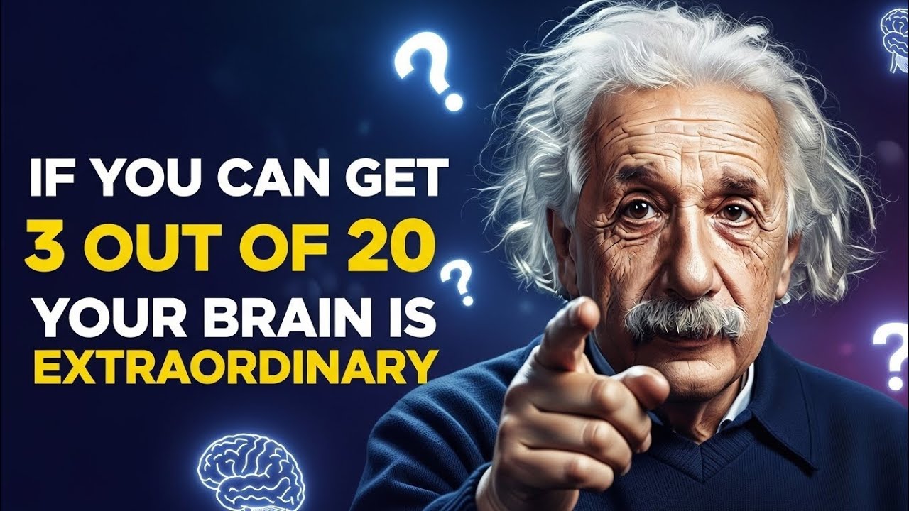 IF YOU CAN GET 3 OUT OF 20 YOUR BRAIN IS EXTRAORDINARY | general knowledge quiz