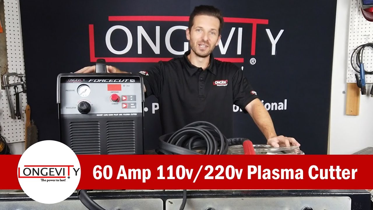 LONGEVITY FORCECUT 62i Plasma Cutter Review and Unboxing | 110v 220v 60AMP 95% Duty Cycle
