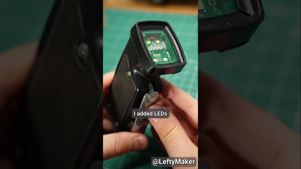 I added LEDs to a vintage no-battery flashlight