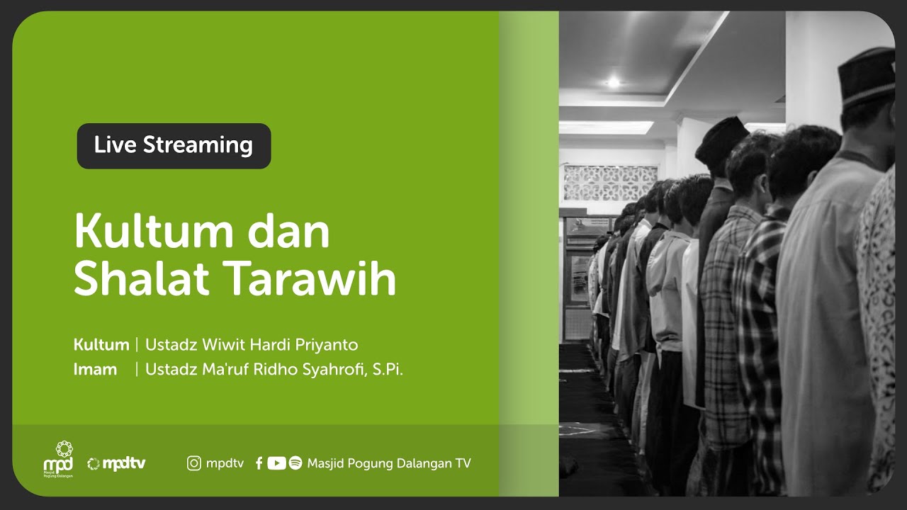 22. TARAWIH 1444 H - Imam: Ustadz Ma'ruf Ridho Syahrofi, S.Pi. | Kultum: Ustadz Wiwit Hardi Priyanto