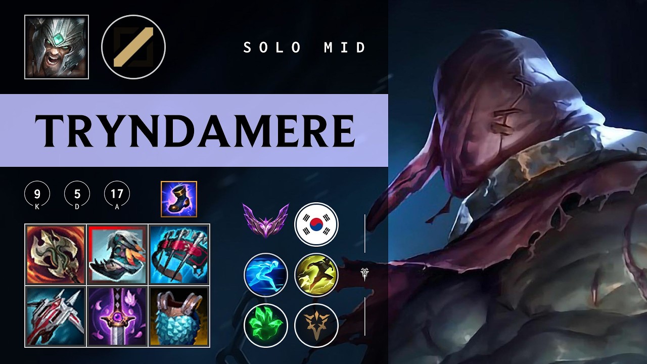 Tryndamere Mid vs LeBlanc - KR Master Patch 26.04