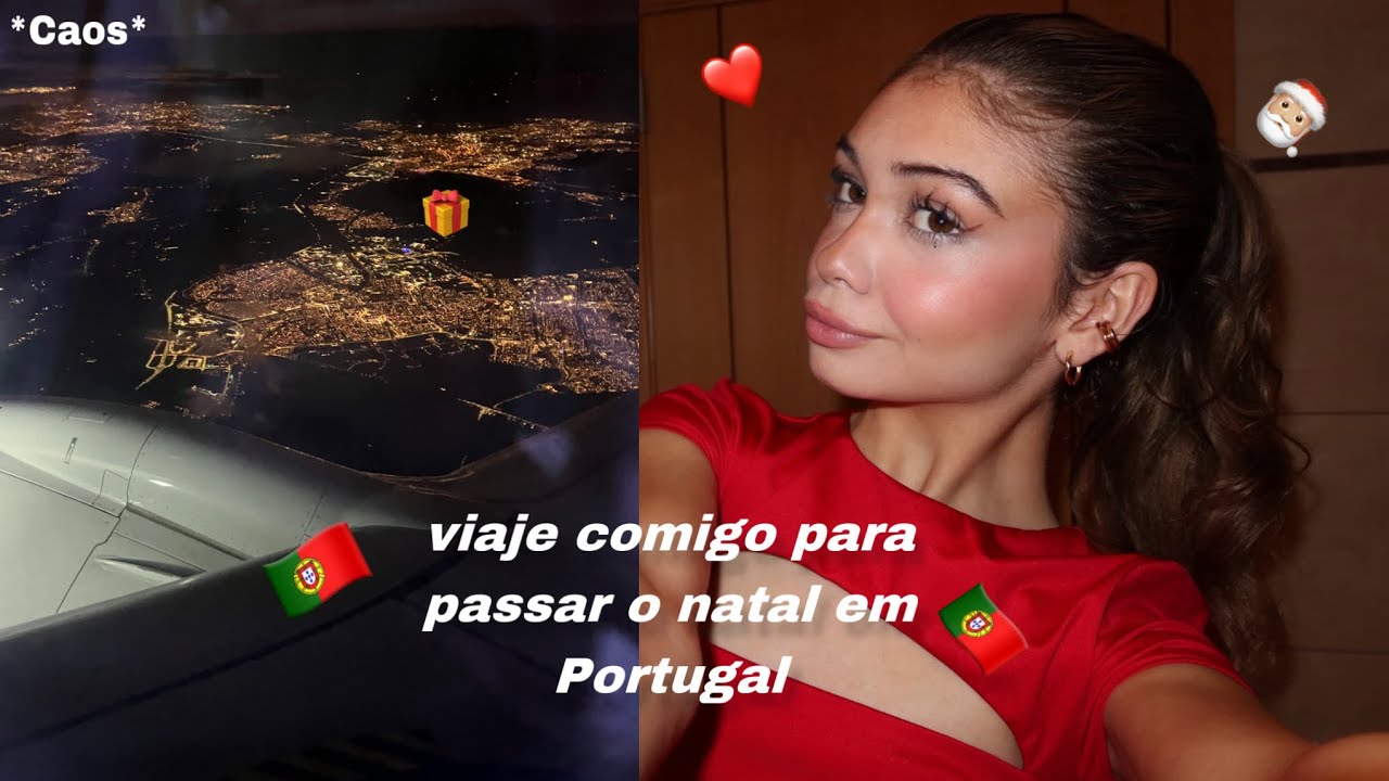 Vlog|| viaje  comigo para Portugal 🇵🇹 *me arrumando, indo ao aeroporto + meu natal*