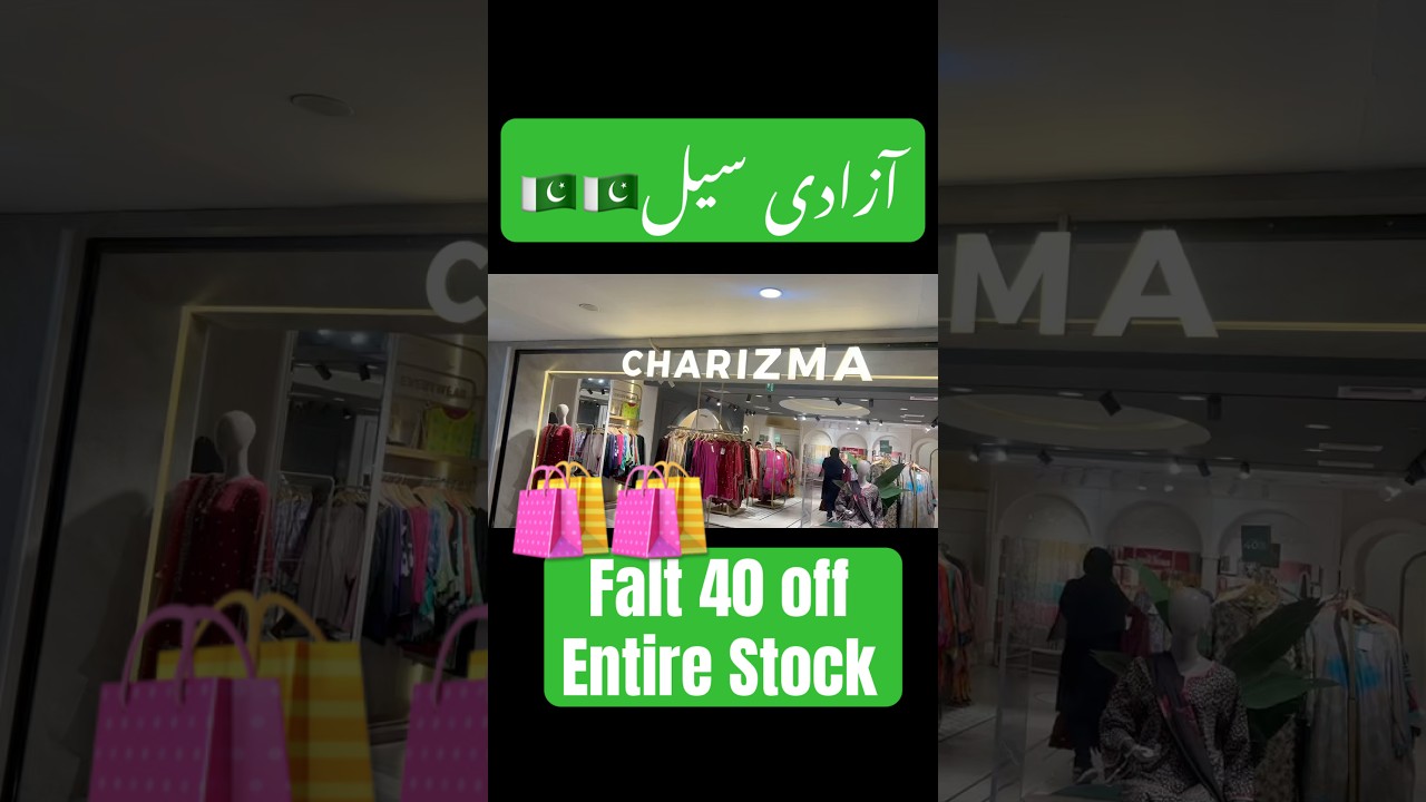 Charizma Azadi Sale Flat 40 🎉🛍️🤩🤩 #charizma #salealert #flat40 #ytshorts  #summercollection2025