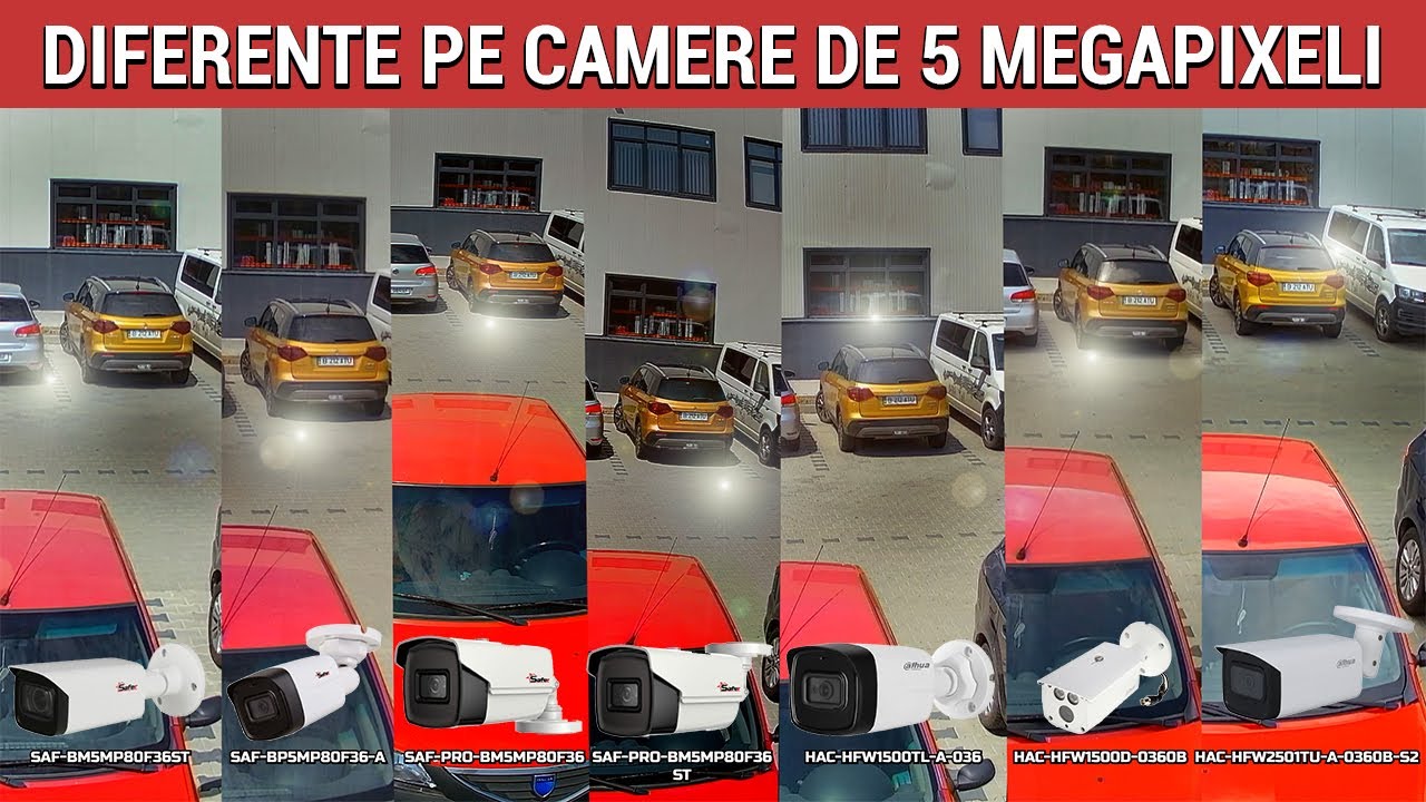 9 DIFERENTE MAJORE PE CAMERE DE 5 MEGAPIXELI TESTATE PE ZI SI NOAPTE | SAFER DAHUA HIKVISION