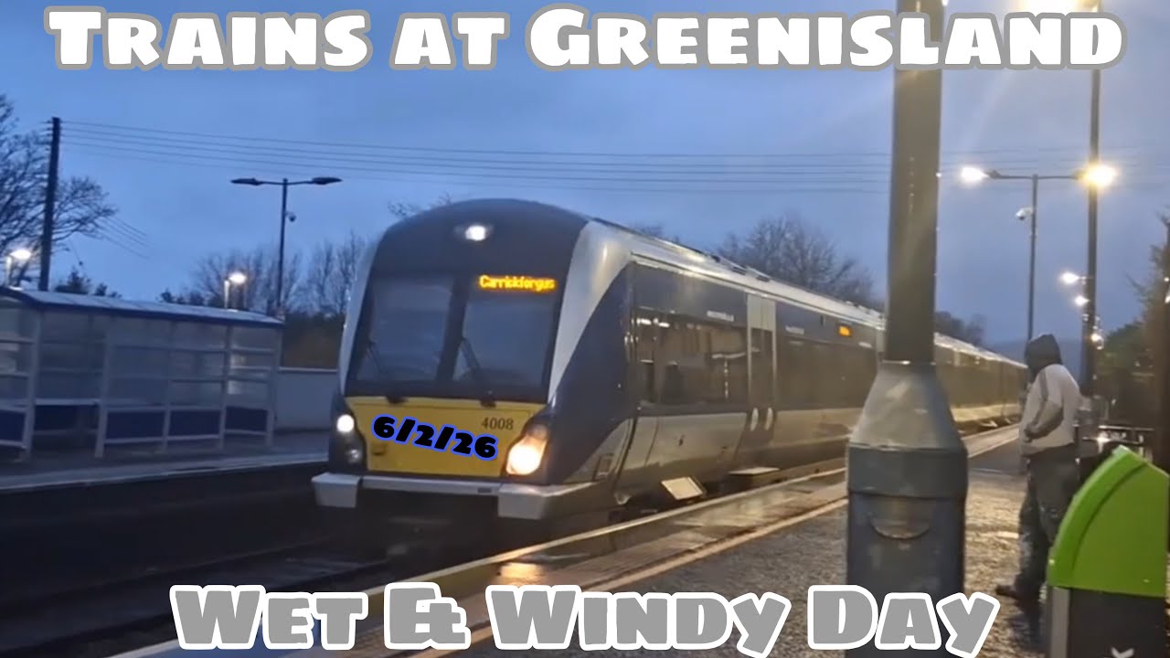 Trains at a Wet & Windy Greenisland! (6/2/2026)