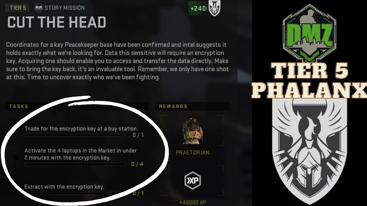 Cut the Head (SOLO) Tier 5 Phalanx Story Mission DMZ Warzone 2.0