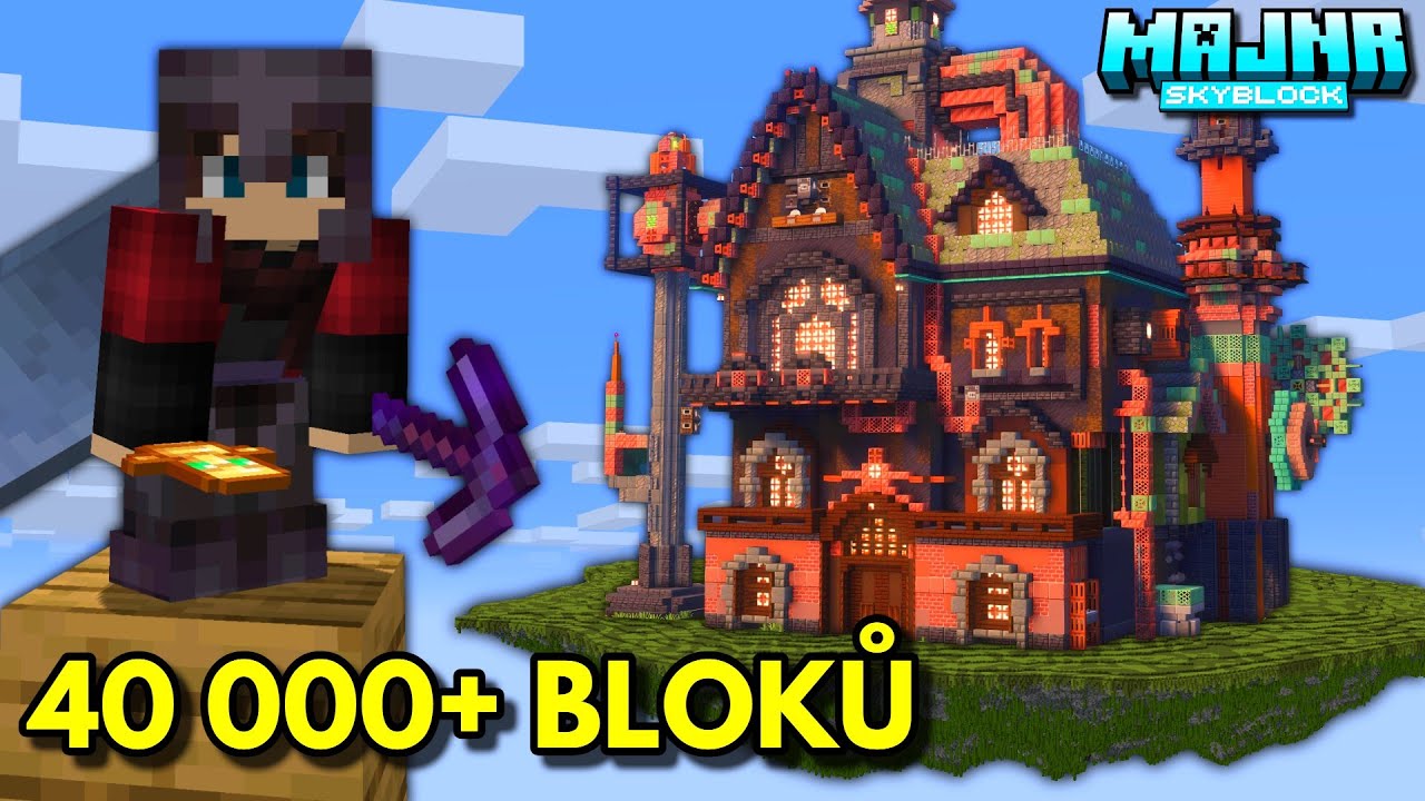 Postavil jsem GIGANTICKOU BASE na MAJNR SKYBLOCK...