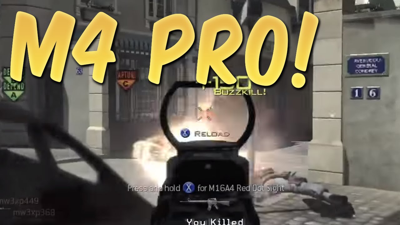 MW3 GAMEPLAY - Resistance Barett - M4 - 3-5-7 killstreaks  - MODERN WARFARE 3