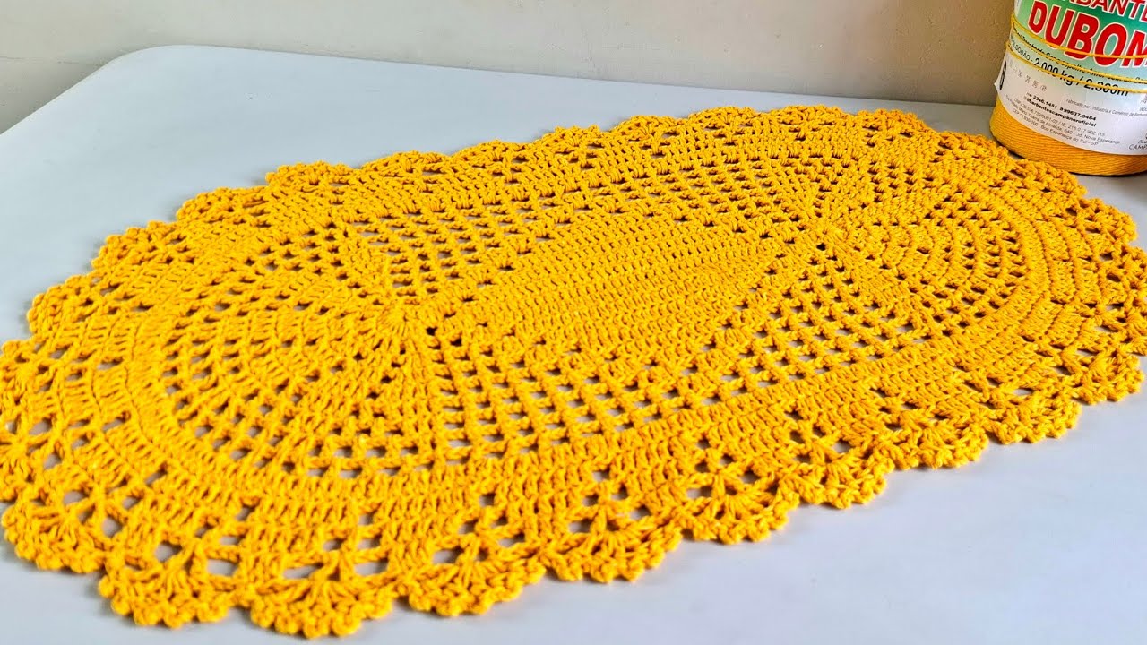TAPETE LÊDA / TAPETE EM CROCHÊ FÁCIL E ECONÔMICO/ passo a passo Por @Ateliênanaecroche  #crochet 