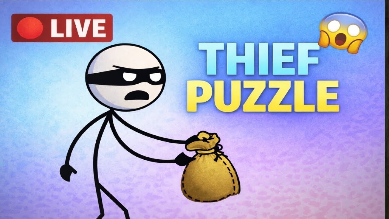 Thief Puzzle LIVE 🔥 Aaj Pakda Gaya To Game Over! 😱 #thiefpuzzel